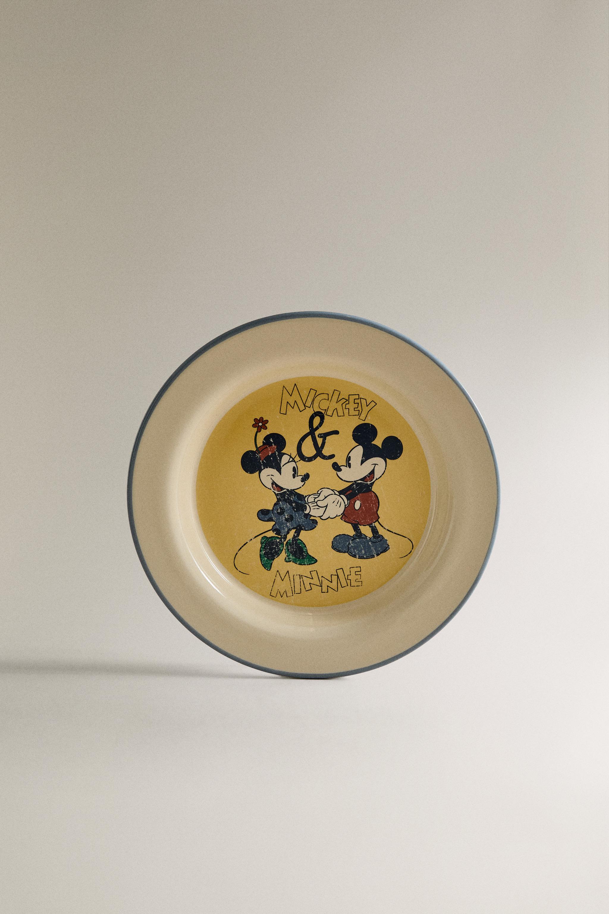 KIDS' CERAMIC MICKEY & MINNIE ©DISNEY PLATE